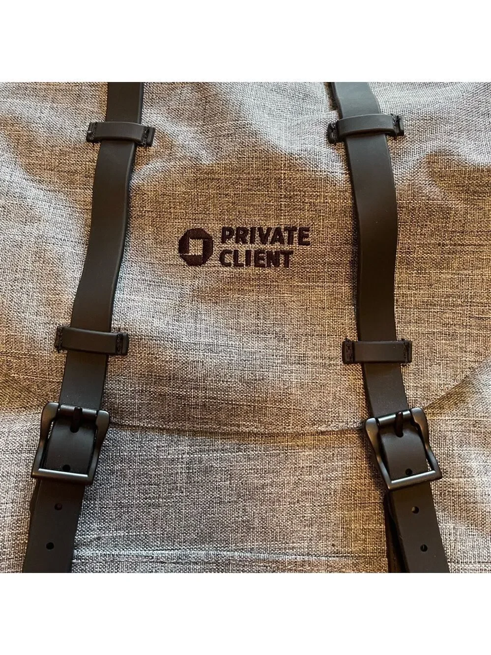 Herschel Supply Co. Chase Private Client Backpack Gray Black Raven CrossHatch